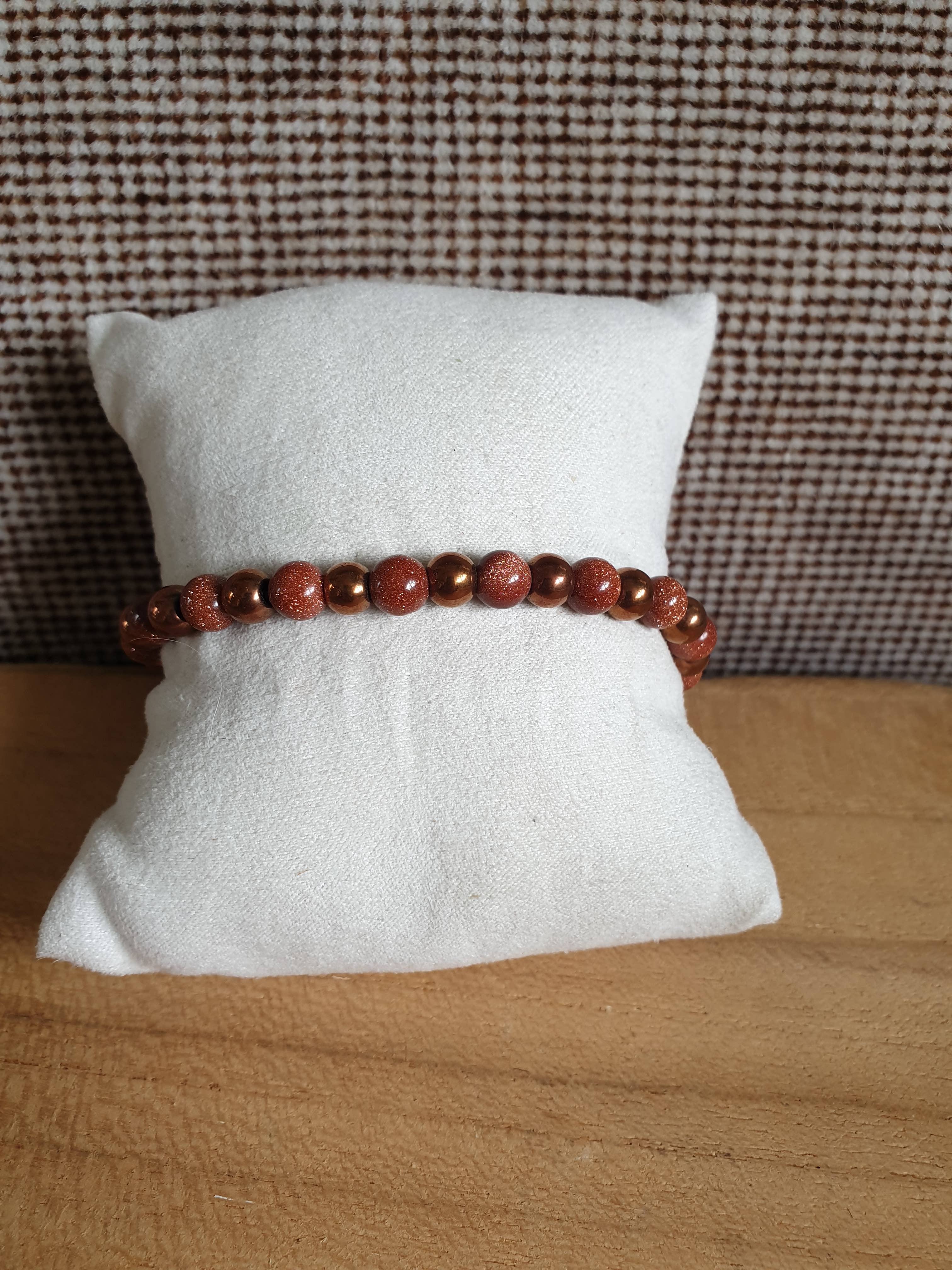 Lapiseum - Wholesale Beaded Bracelet - goldstone bloodstone bracelet3