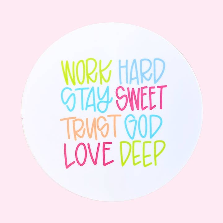 Sticker - Life Motto for wholesale by All She Wrote Notes