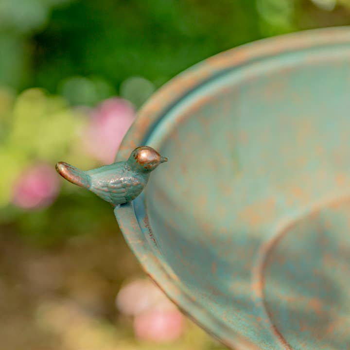 Zaer Ltd. International - Wholesale Bird Bath - Pedestal Birdbath with Little Bird Detail - 3 Options14
