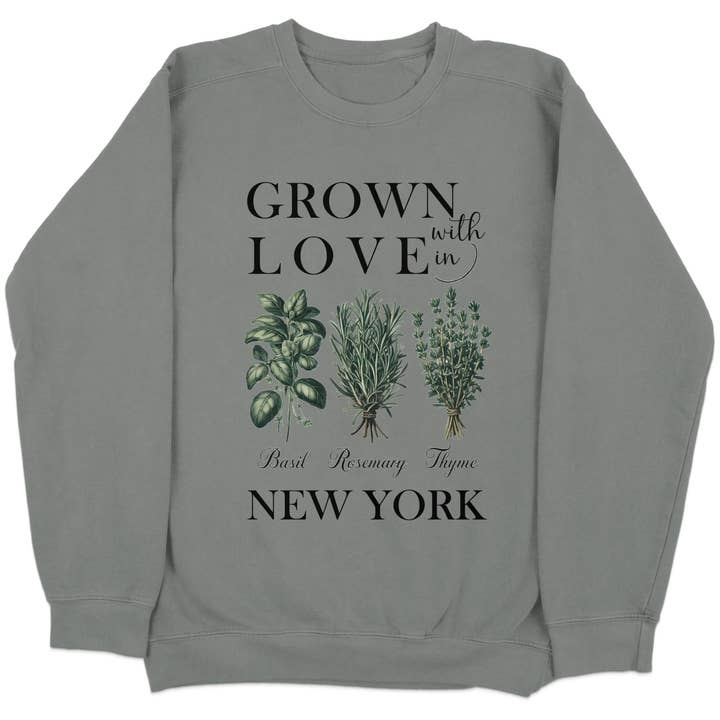 Soil Comforts – wholesale Graphic sweatshirt – Unisex – New York Herb Bundle Sweatshirt2