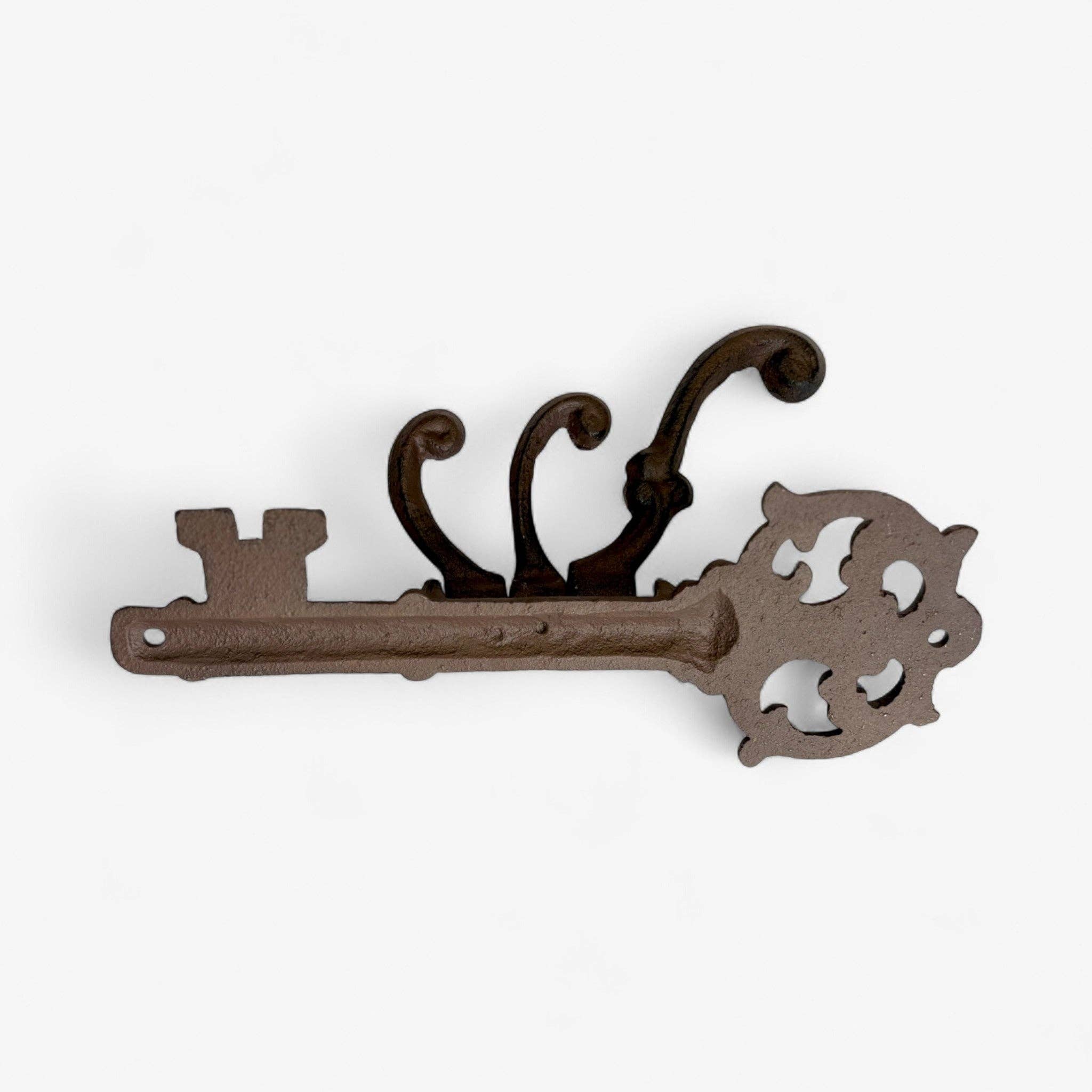 Iron & Blossom - Wholesale Wall Hook - Vintage Cast Iron Skeleton Key Hook Rack, Rustic Wall Organizer3