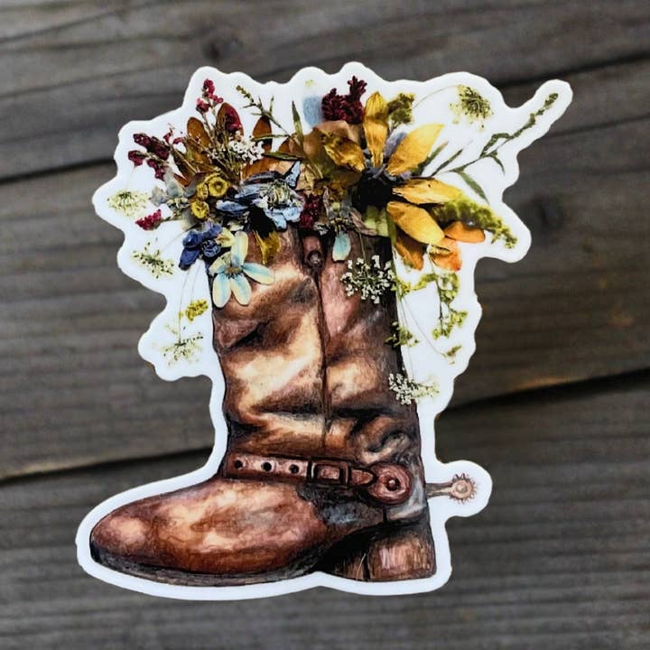 Cowboy Boot Sticker for wholesale by ReLove By Love LLC