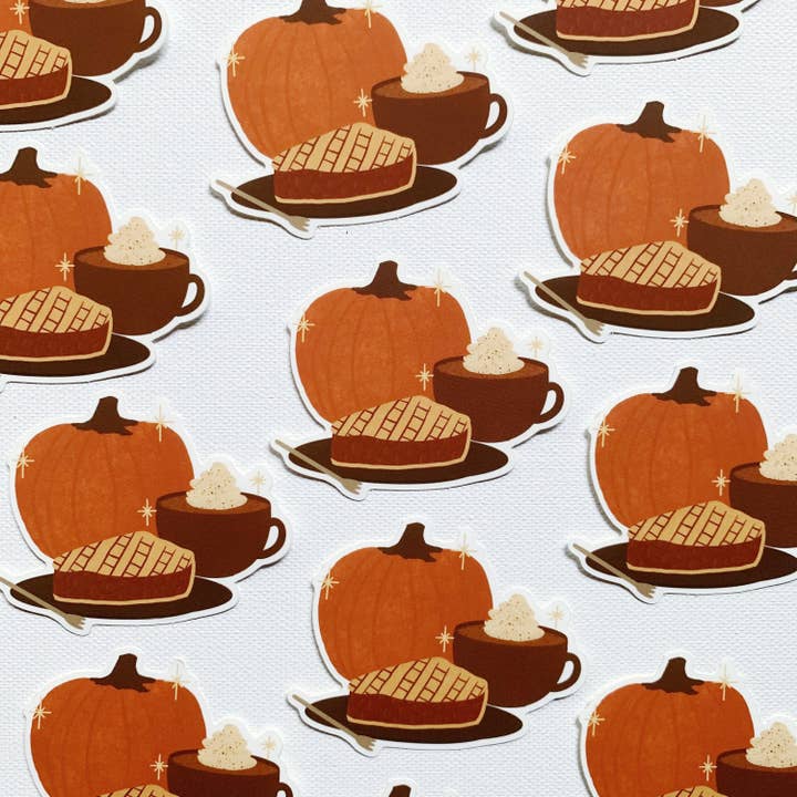 Autumn Treats Sticker for wholesale by The Gray Burrow