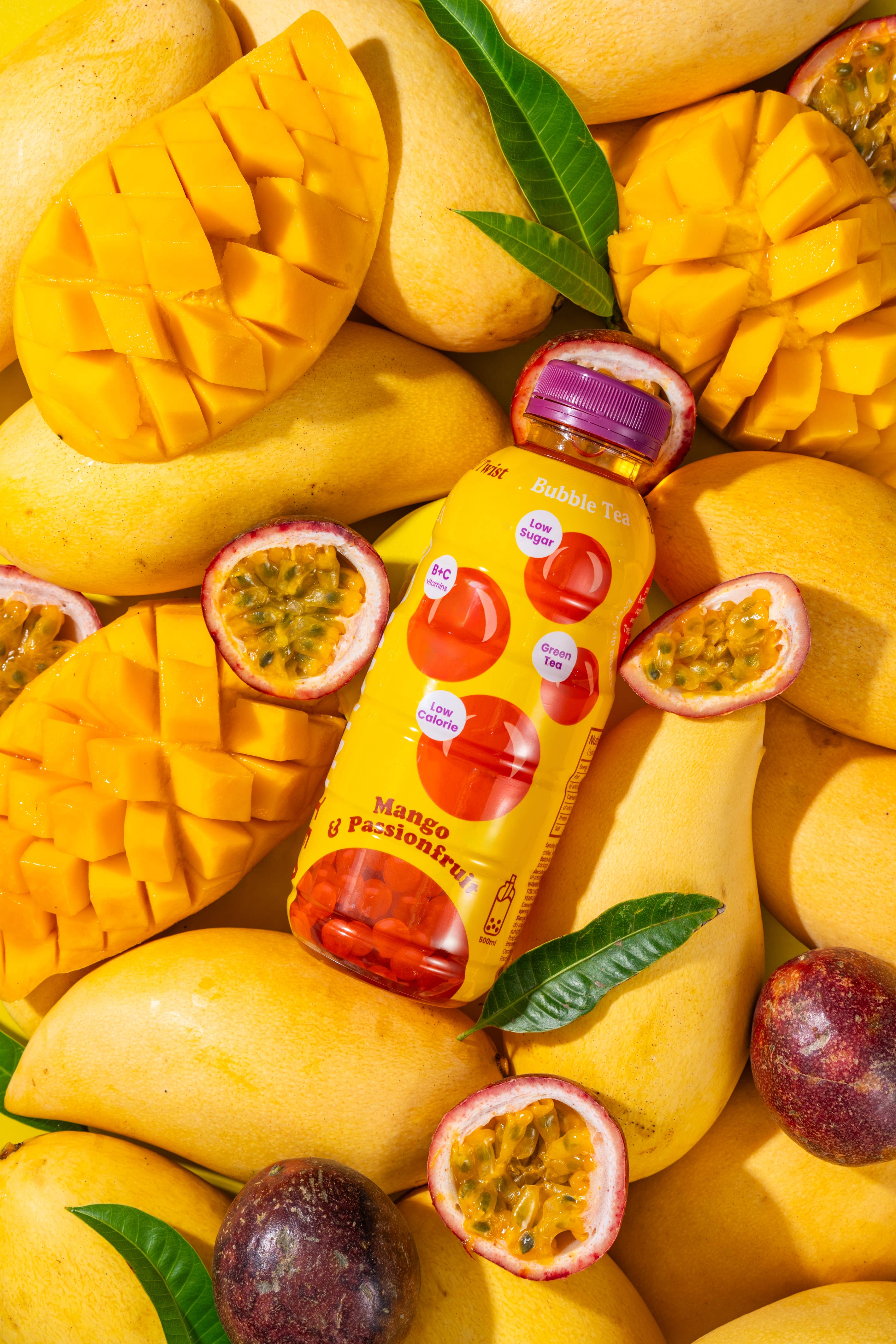 Tempo Tea Bar – wholesale Iced tea – Tropical Twist - Mango & Passionfruit with Popping Boba3