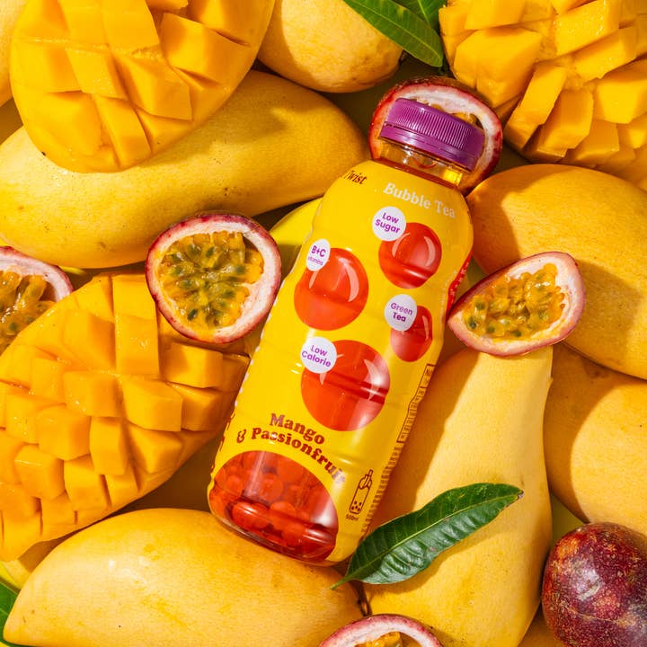 Tempo Tea Bar – wholesale Iced tea – Tropical Twist - Mango & Passionfruit with Popping Boba3