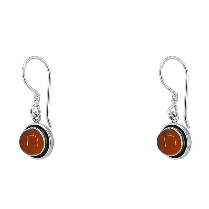 Ronde Sterling Zilver & Carneool Hanger voor wholesale door SITA