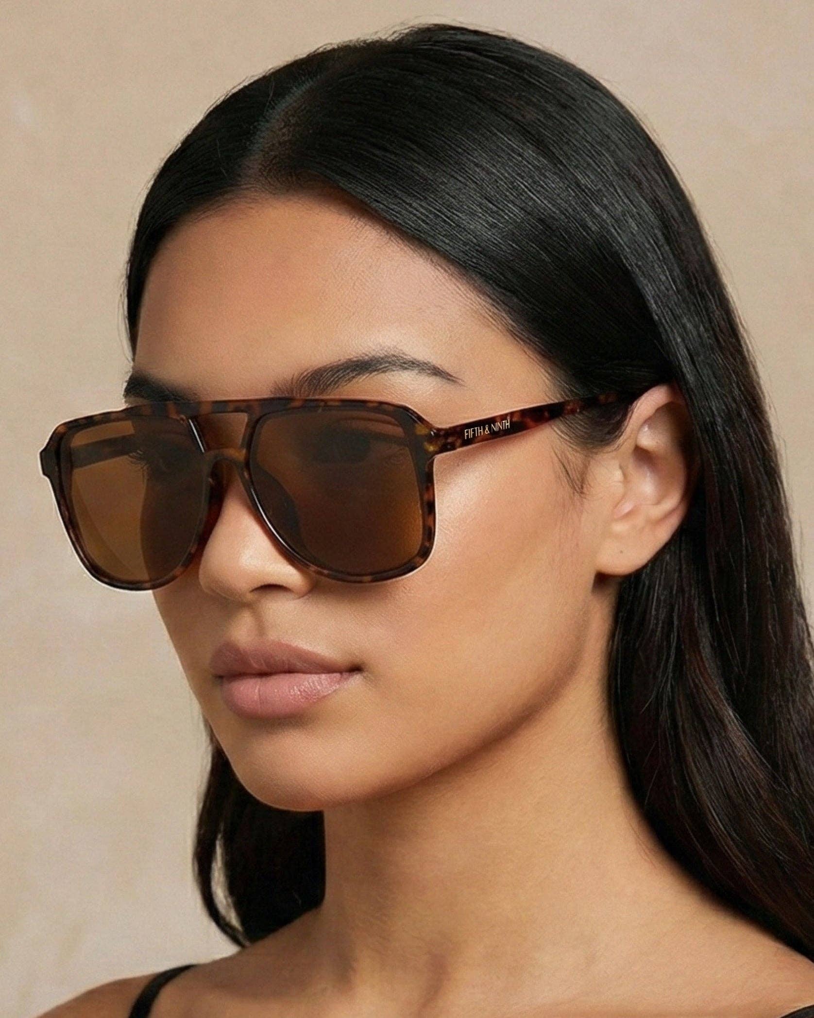 Fifth & Ninth - Wholesale Zonnebril - Dames - Lagos zonnebril met oversized design en polarized glazen13