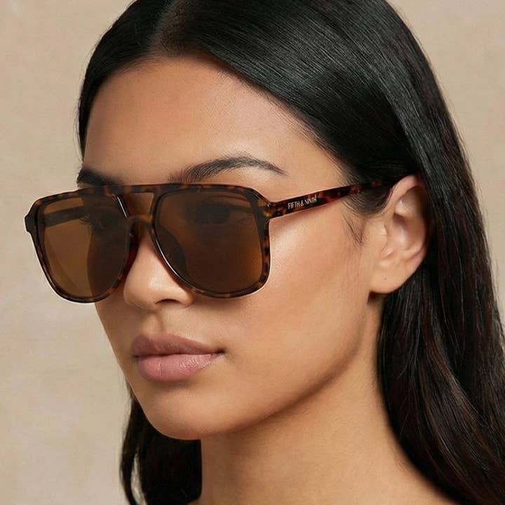 Fifth & Ninth - Wholesale Zonnebril - Dames - Lagos zonnebril met oversized design en polarized glazen13