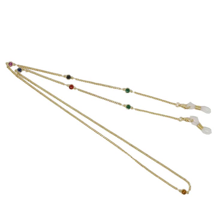 Gemstone Mask/Eye Glass Chain for wholesale by William Grace USA
