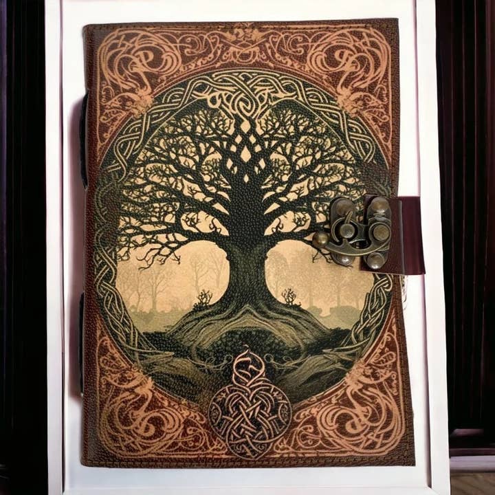 MNM HANDICRAFTS - Wholesale Journal/Diary - Grimoire leather journal Tree of Life Journal sketchbook