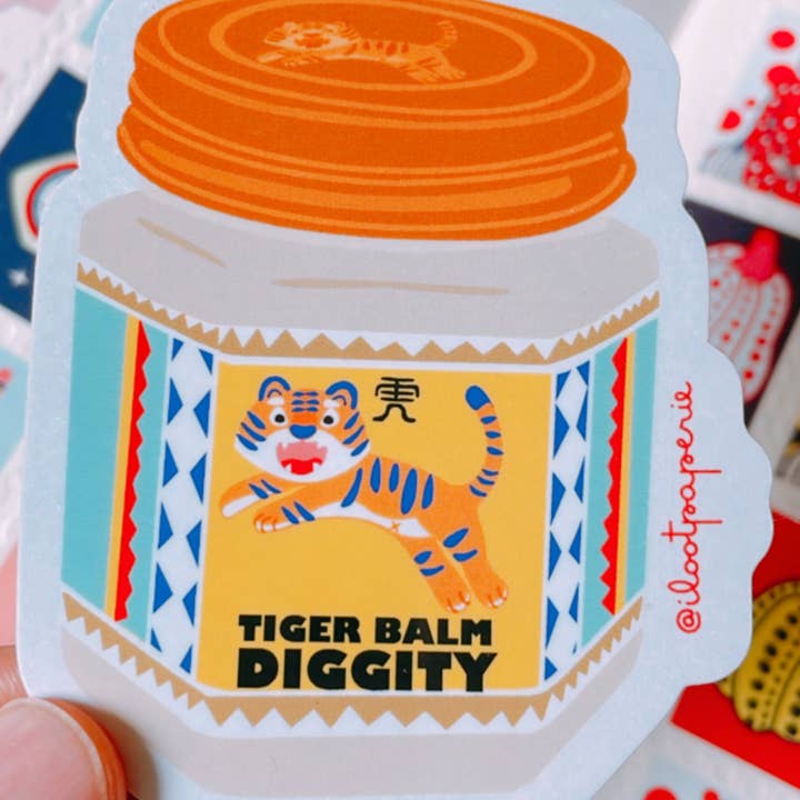 ILOOTPAPERIE - Wholesale Sticker - Tiger Balm Diggity enkele sticker1