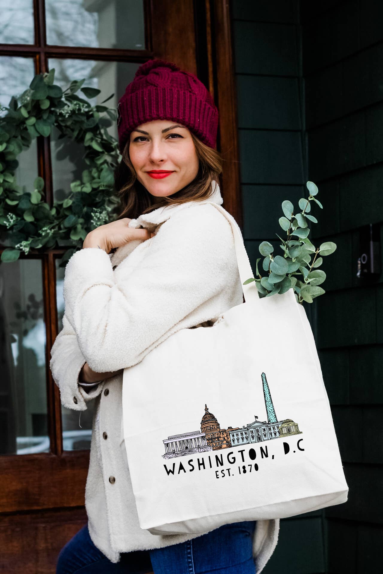 Moonlight Makers - Wholesale Tote Bag - Unisex - Washington, DC Skyline - Colorful Tote Bags - D.C.1