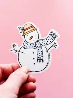 Etiqueta clara do boneco de neve por atacado de Little May Papery