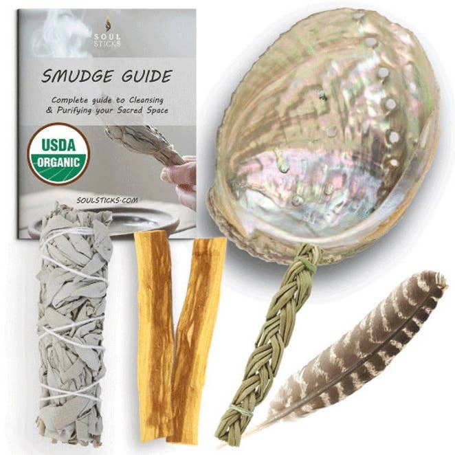 Designs by Deekay Inc. - Wholesale Sage Bundle - Soul Sticks - Smudging Starter Kit w/ Guide: White Sage