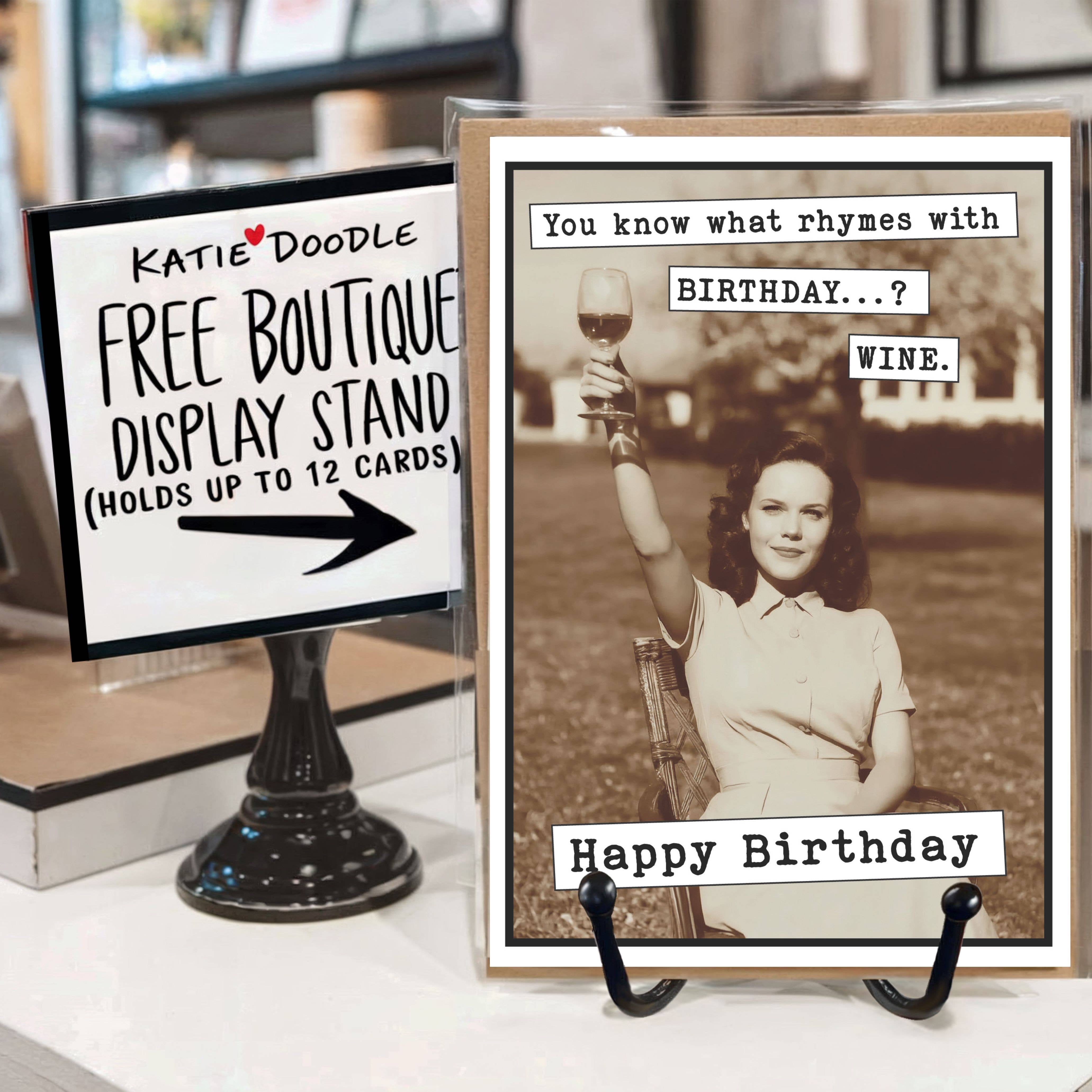 Katie Doodle | Boutique Greeting Cards & Birthday Gifts - Wholesale Birthday Card - Birthday Cards, Greeting Cards, Funny Cards with Display0