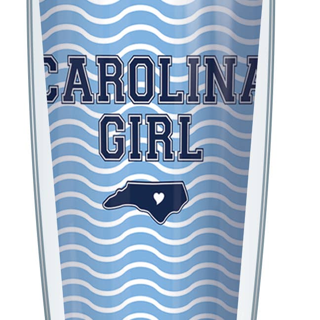 Carolina Girl on Blue & White Tumbler for wholesale by FREEHEART