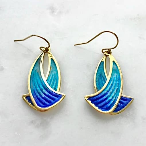 Gulf tone machete earrings for wholesale by Tidal Pool Brooklyn