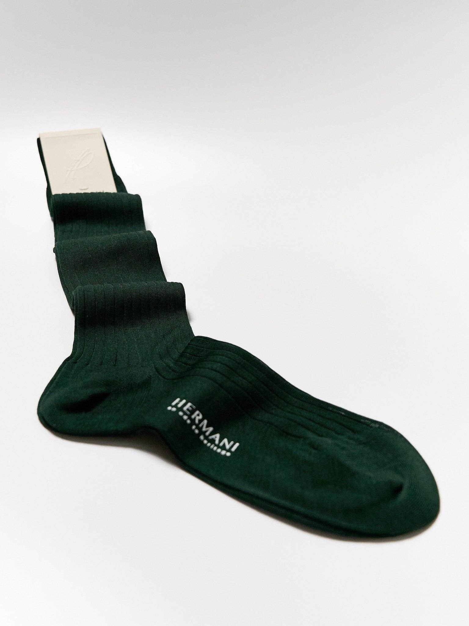 Hermani Heritage - Wholesale Socks - Women's - Donna Filo di Scozia Knee-High - Verdone2