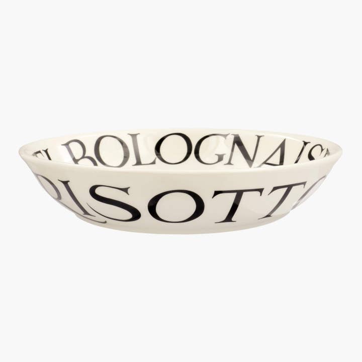 Black Toast Medium Pasta Bowl for wholesale by Emma Bridgewater