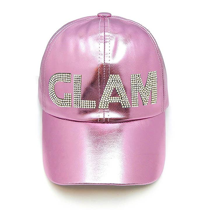 GLAM Rhinestone PU Leather Cap for wholesale by Diacly