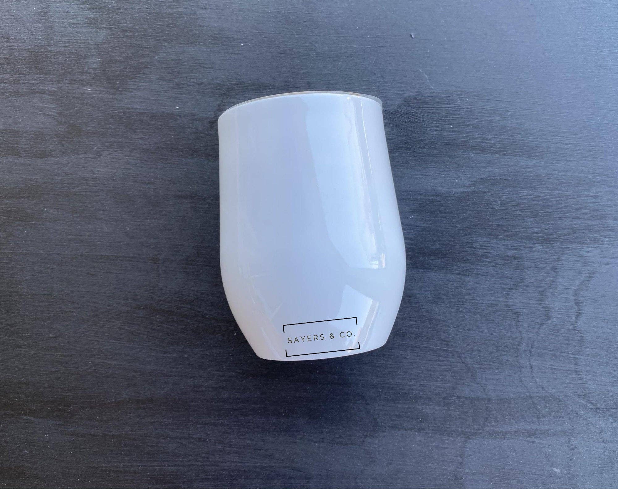 Sayers & Co. – Engroshandel Thermokop – 12 oz hvid klassisk sublimations-vinglas i rustfrit stål1