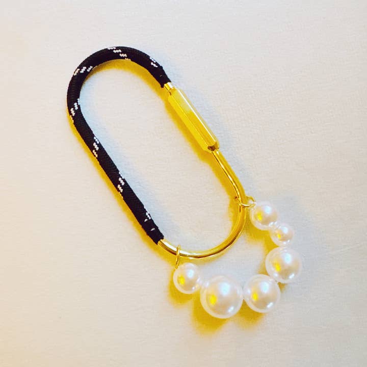 Ellison+Young - Wholesale Purse/Bag Accessory - Women's - Roped And Pearled Shackle Bag Charm