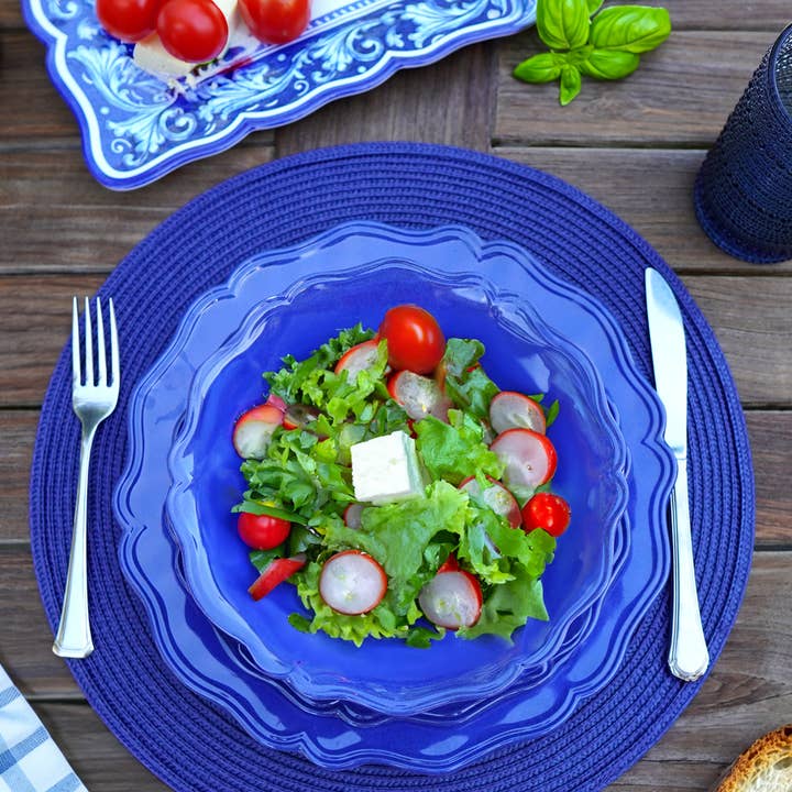 Certified International – wholesale Dinner plate – Indigo Blue 100% Melamine Dinner Plate 11in2