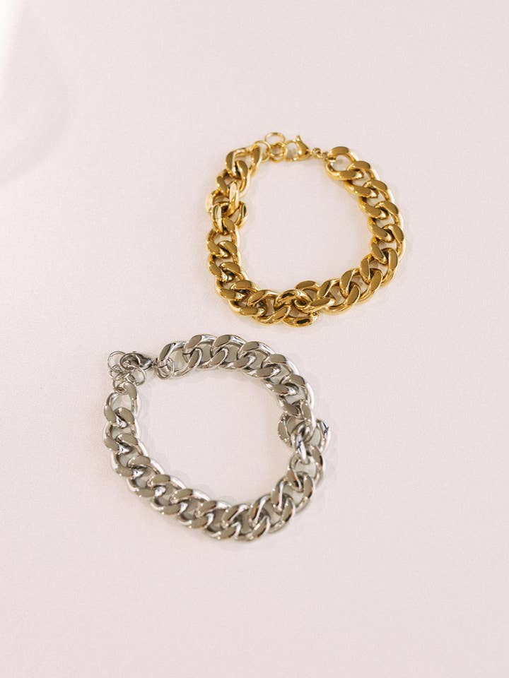 Bracelet à chaîne Heath Cuban || Choisissez la couleur pour la vente par BELJOY