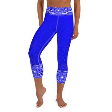 Leggings femininas capri para ioga Jhana por atacado de SuniaYoga