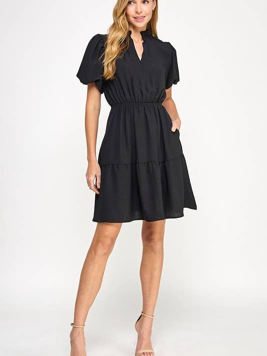 Festliches Stufenkleid mit Rüschenkragen für den Großhandel von MintChoco