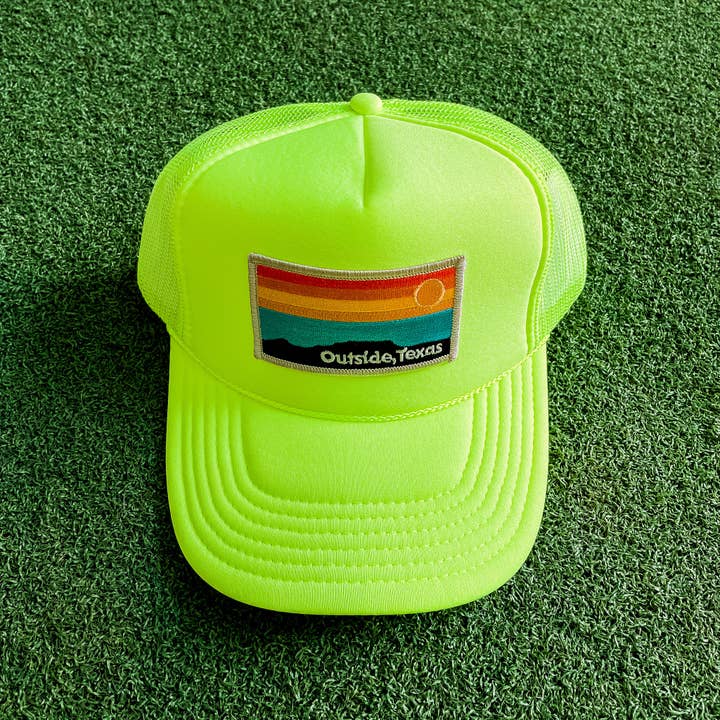 Outside, Texas - Wholesale Trucker Hat - Unisex - OTX Foam Trucker: Horizon Patch7