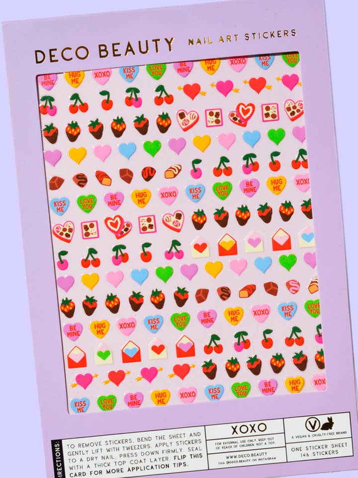 Adesivi per Unghie - XOXO per la vendita all'ingrosso da parte di Deco Beauty