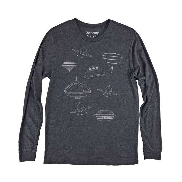 Manga comprida UFOs Lyle Homem por atacado de Gaspar Gou