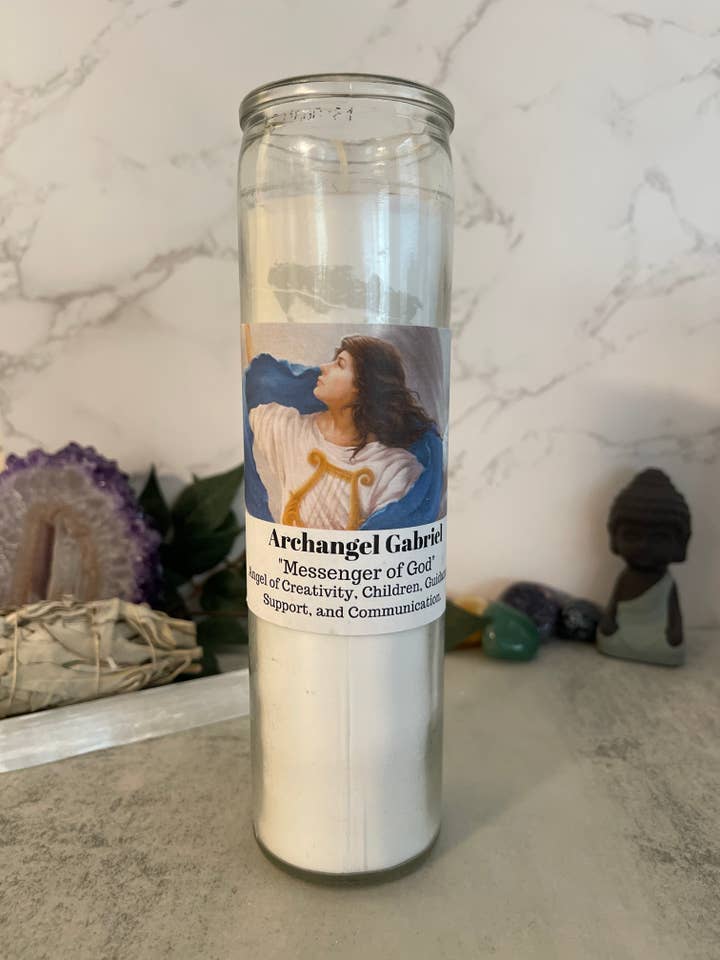 Archangel Gabriel Candle for wholesale by HH Wholesalers