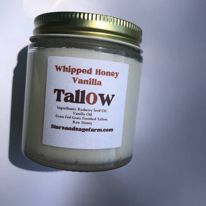 Suif au miel fouetté pour la vente par Stars and Sage Farm