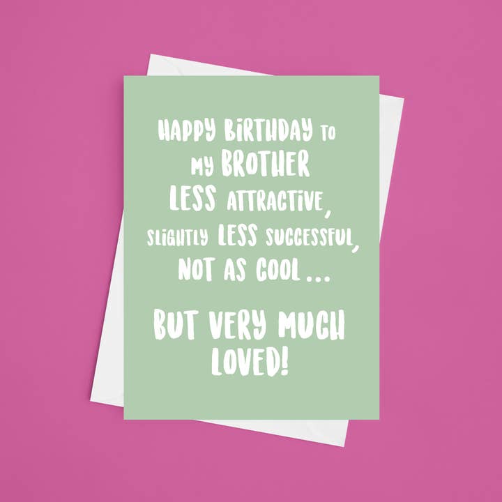 Inferior Brother - 5x7 Födelsedagskort för wholesale av Laura Lonsdale