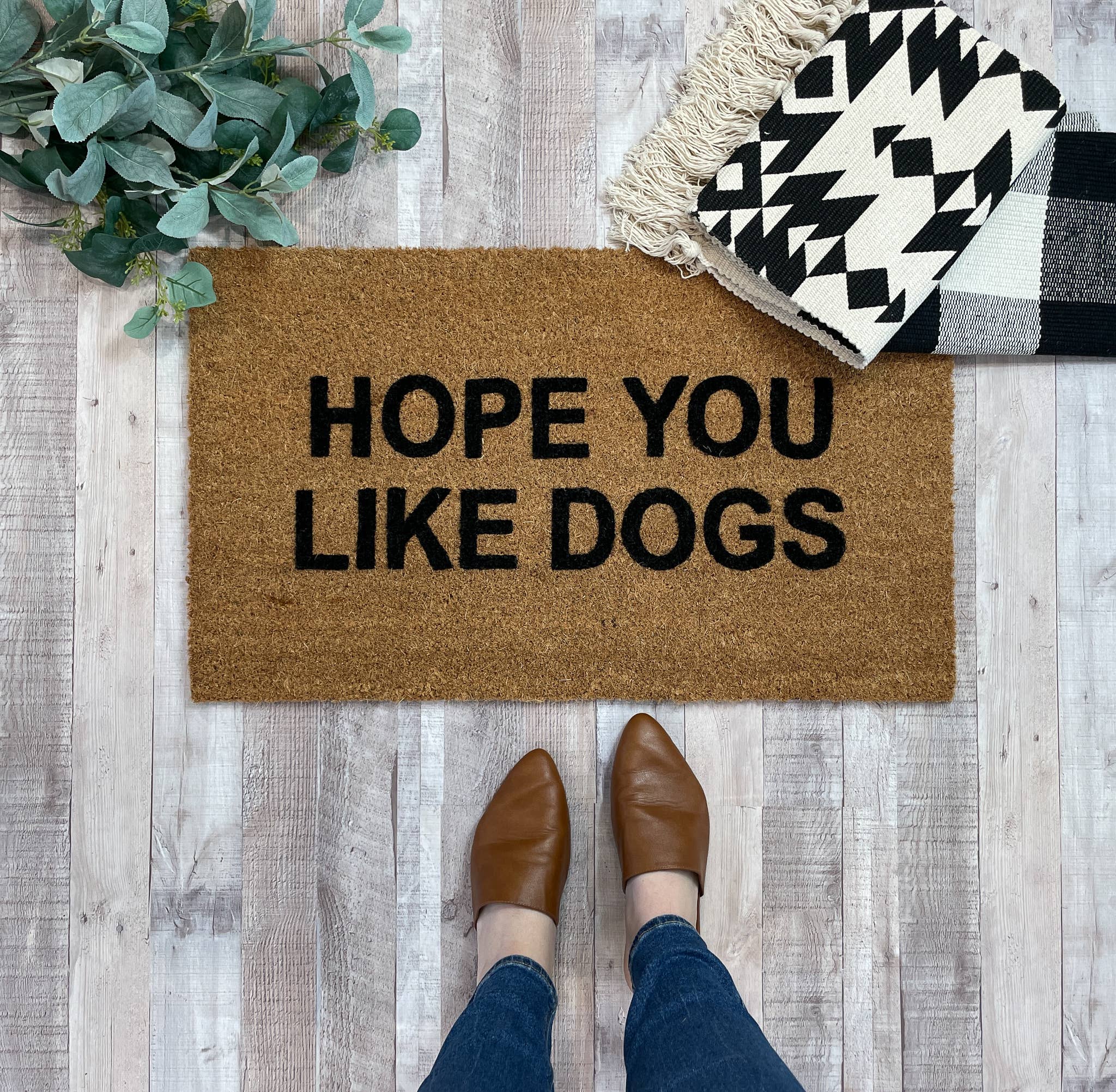 Nickel Designs Doormats - Wholesale Door Mat - Hope You Like Dogs Funny Doormat
