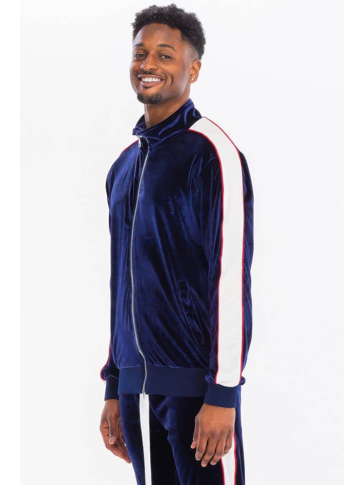 CC Wholesale Clothing - Wholesale Trainingspak - Heren - Velours trainingspak voor heren met jas en broek