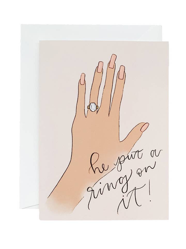 He Put a Ring On It for wholesale by Orange Street Paper