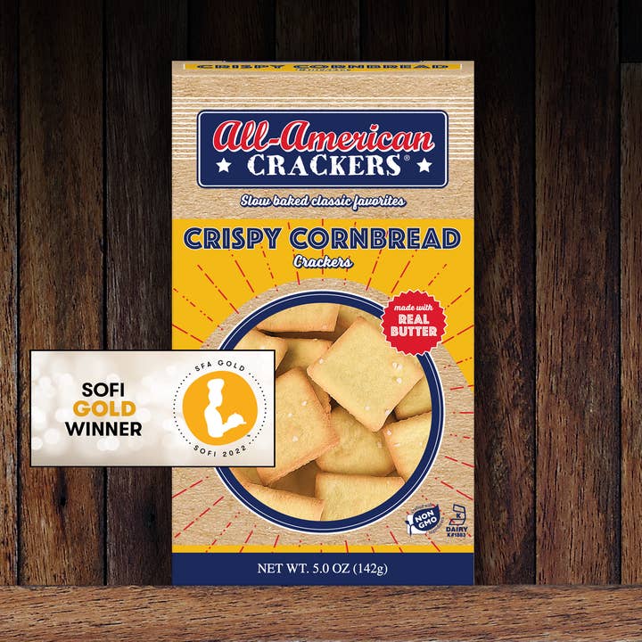Partners Crackers - Wholesale Crackers - Crispy Cornbread Snack Crackers0
