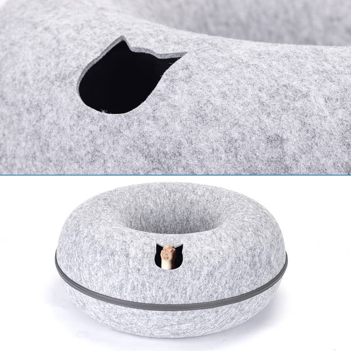 Nobleza - Venta al por mayor Cama - Gatos - Nobleza - Casa túnel para gatos en forma de rosquilla
