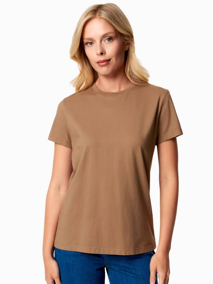 TENNUR | T-shirt basic in cotone biologico per la vendita all'ingrosso da parte di ORGANICATION