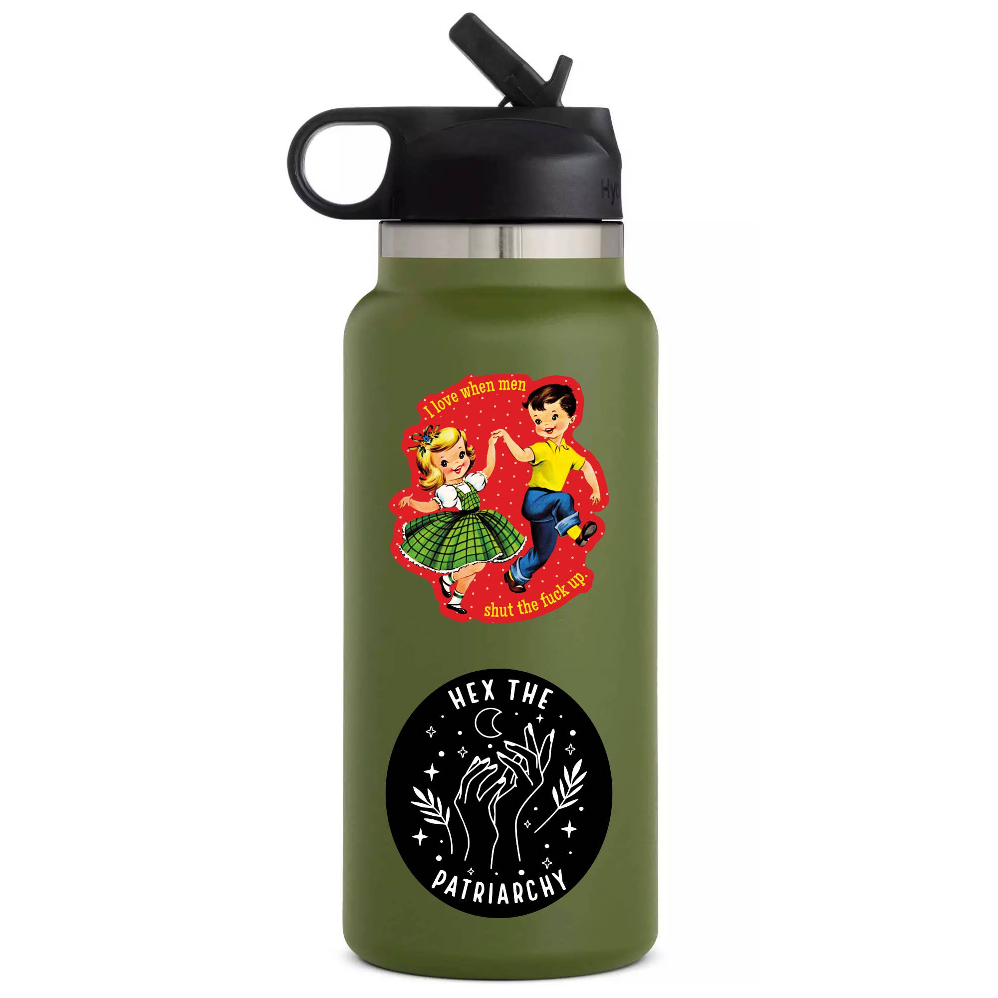 Juju and Moxie – wholesale Klistermärke – Feministiska rättigheter Jävla svär Högkvalitativ vinylklistermärke2