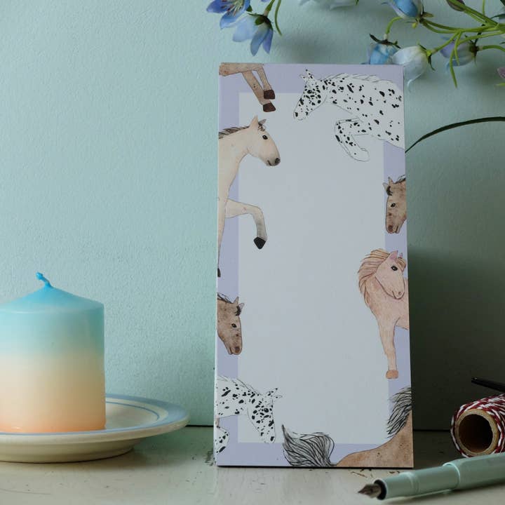 Bloco de notas 10x20 cm com cavalos por atacado de Wonder Of Today