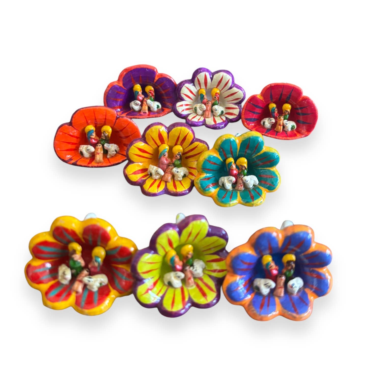 Zoe Artcrafts Corp. - Vendita all'ingrosso Decorazione - Presepe in Fiore Decorazione Natalizia da Interno Perù0