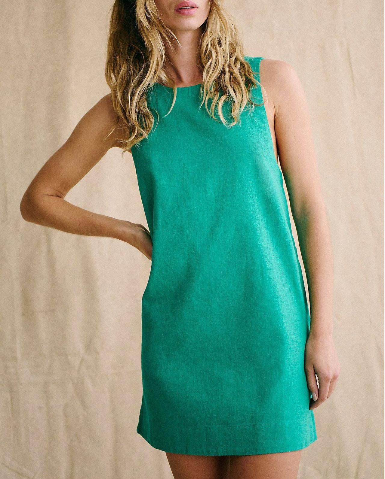 HIDDENBRAND - Wholesale Dress - Women's - Sleeveless mini pocket vest dress4