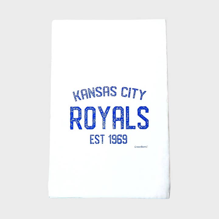 Kansas City Royals Towel | Tea Towels | Baseball Dish Towels for wholesale by Green Bee Tea Towels