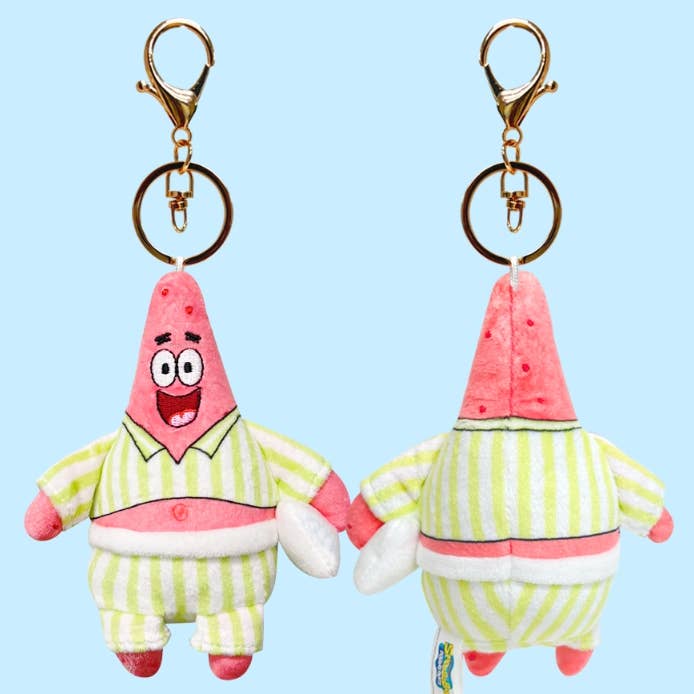 K-Wonderland – Porta-chaves - Unissexo por atacado – Coleção de Porta-Chaves de Peluche SpongeBob & Patrick5