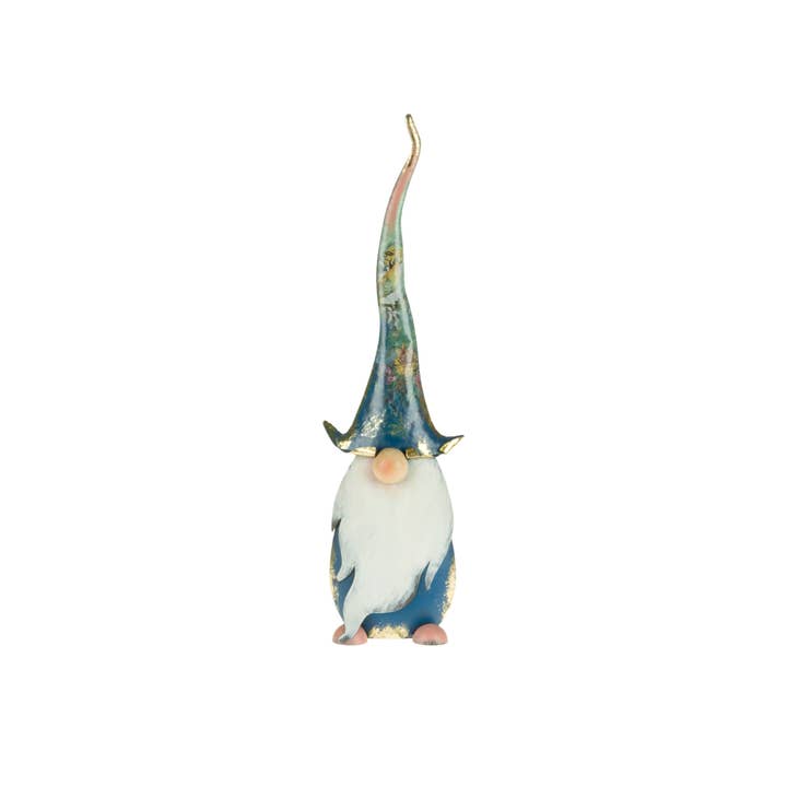 Christmas Tradition - Wholesale Garden Gnome - 20" Blue Metal Garden Gnome Decor