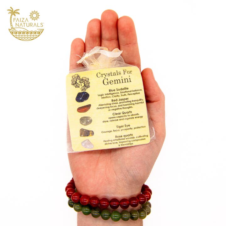 Faiza Naturals - Wholesale Spiritual Stone/Crystal - Gemini Zodiac Crystals Set3